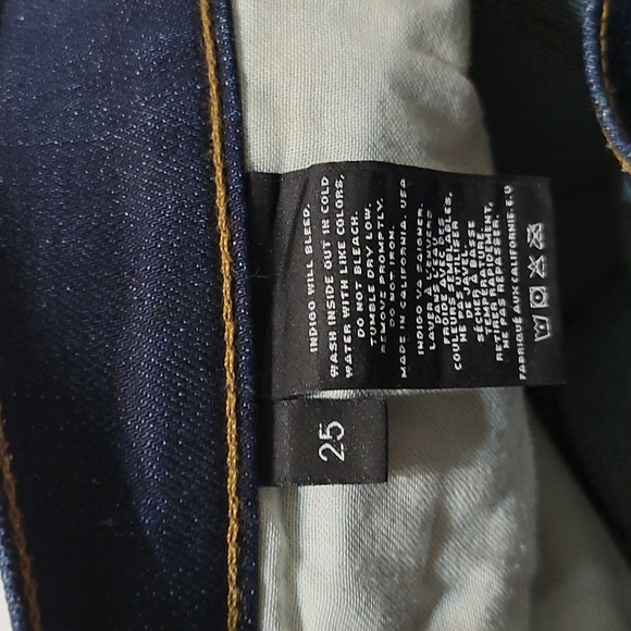J Brand dark wash mid rise "league" skinny jean size 25 - Picture 7 of 8